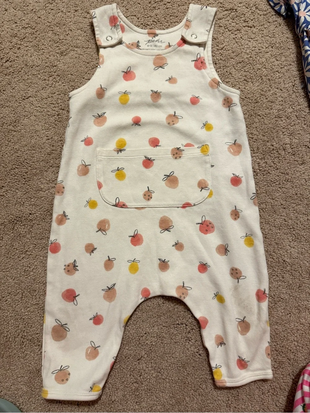 Pehr Cream Fruit Romper